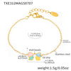 Wholesale Ferris Wheel Colorful Oil Dripping Bow Kids Jewelry Set Stainless Steel Enamel Glaze Geometric Electroplating