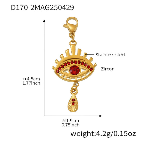 Wholesale Ferris Wheel Devil's Eye Multiaccessory Necklace And Bracelet Set For Women Fashion Stainless Steel And Titanium Steel Electroplated Jewelry