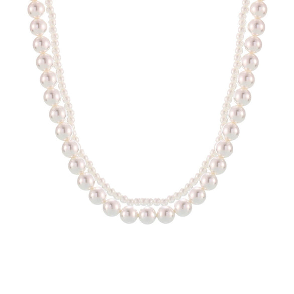 Wholesale Ferris Wheel Double Shell Bead Stainless Steel Electroplated Jewelry Set For Women Necklace Earrings Ring