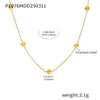 Wholesale Ferris Wheel Flower Clavicle Chain Earrings Set Elegant Fashion Jewelry Electroplated Stainless Steel