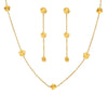Wholesale Ferris Wheel Flower Clavicle Chain Earrings Set Elegant Fashion Jewelry Electroplated Stainless Steel