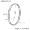 Wholesale Ferris Wheel Geometric Diamond Pattern Stainless Steel Zircon Electroplated Bracelet