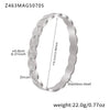 Wholesale Ferris Wheel Geometric Diamond Pattern Stainless Steel Zircon Electroplated Bracelet