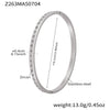 Wholesale Ferris Wheel Geometric Diamond Pattern Stainless Steel Zircon Electroplated Bracelet