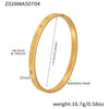 Wholesale Ferris Wheel Geometric Diamond Pattern Stainless Steel Zircon Electroplated Bracelet