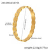 Wholesale Ferris Wheel Geometric Diamond Pattern Stainless Steel Zircon Electroplated Bracelet