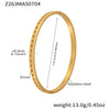 Wholesale Ferris Wheel Geometric Diamond Pattern Stainless Steel Zircon Electroplated Bracelet