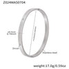 Wholesale Ferris Wheel Geometric Diamond Pattern Stainless Steel Zircon Electroplated Bracelet