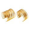 Wholesale Ferris Wheel Multilayer Open Bracelet Stainless Steel Goldplated Geometric Fashion Arm Ring Jewelry