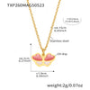 Wholesale Ferris Wheel Pattern Electroplated Stainless Steel And Enamel Glaze Jewelry Set For Children And Women