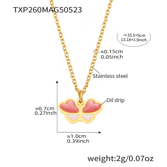 Wholesale Ferris Wheel Pattern Electroplated Stainless Steel And Enamel Glaze Jewelry Set For Children And Women