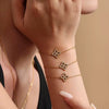 Wholesale Ferris Wheel Snowflake Design Jewelry Set For Women Made Of Stainless Steel Zircon And Titanium Steel With Electroplating Process