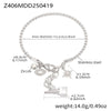Wholesale Ferris Wheel Star Heart Diamond Pendant Tassel Stainless Steel Goldplated Electroplated Colorpreserving Handmade Diy Bracelet Fashion Geometric Jewelry