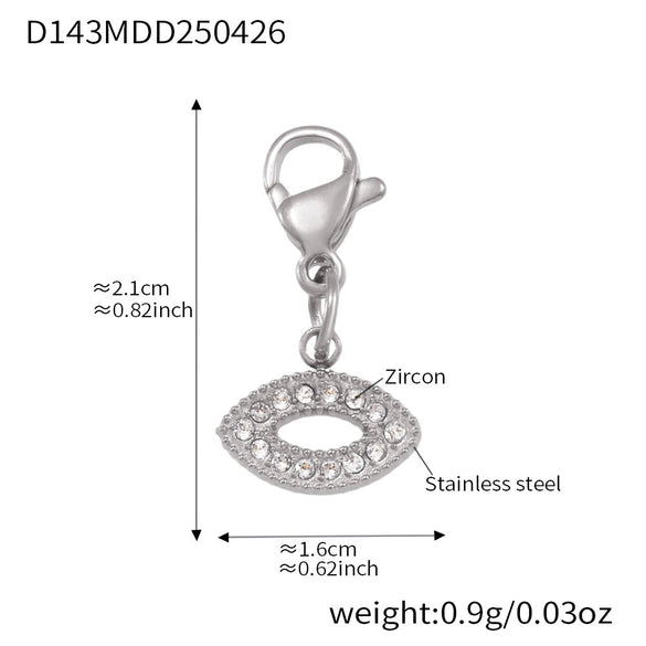 Wholesale Ferris Wheel Star Heart Diamond Pendant Tassel Stainless Steel Goldplated Electroplated Colorpreserving Handmade Diy Bracelet Fashion Geometric Jewelry