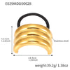 Wholesale Ferris Wheel Titanium Steel Electroplated 18K Real Gold High Elasticity Fashion Hair Rope Hair Accessories