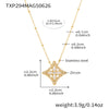 Wholesale Ferris Wheel Zircon Rhombus Flower Stainless Steel Electroplated Jewelry Set For Women