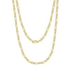 Wholesale Figaro Chain Necklace S925 Sterling Silver Geometric Style Electroplated