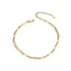 Wholesale Figaro Chain Necklace S925 Sterling Silver Geometric Style Electroplated