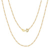 Wholesale Figaro Chain Necklace S925 Sterling Silver Geometric Style Electroplated