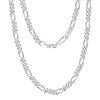 Wholesale Figaro Chain Necklace S925 Sterling Silver Geometric Style Electroplated
