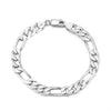 Wholesale Figaro Chain Necklace S925 Sterling Silver Geometric Style Electroplated