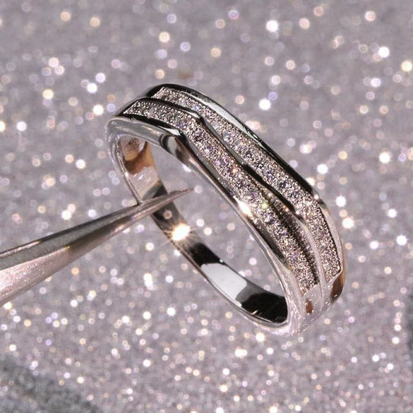 Wholesale Finger Ring Copper Geometric Zirconia Inlay Popular Style For Women