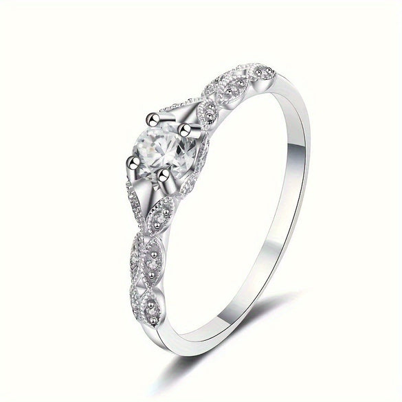 Wholesale Finger Ring Copper Zirconia Geometric Style Women's Jewelry