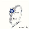 Wholesale Finger Ring Copper Zirconia Geometric Style Women's Jewelry