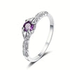 Wholesale Finger Ring Copper Zirconia Geometric Style Women's Jewelry