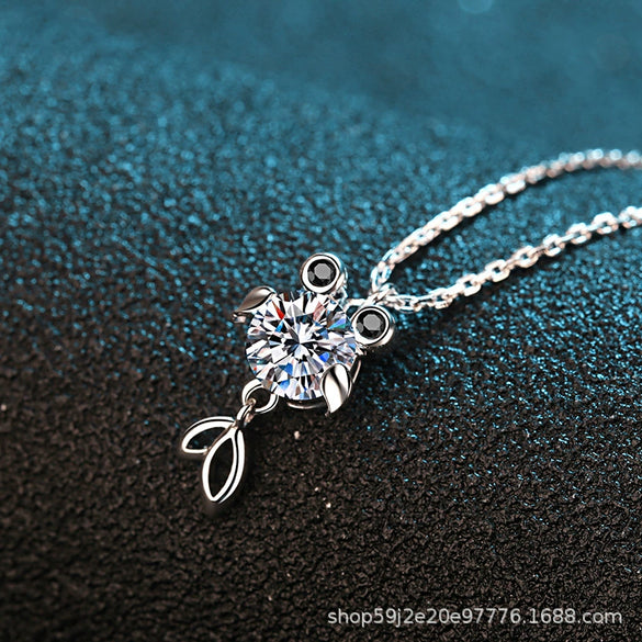 Wholesale Fish Zodiac Animals Sterling Silver 925 Necklace Plated Pt950 Electroplating