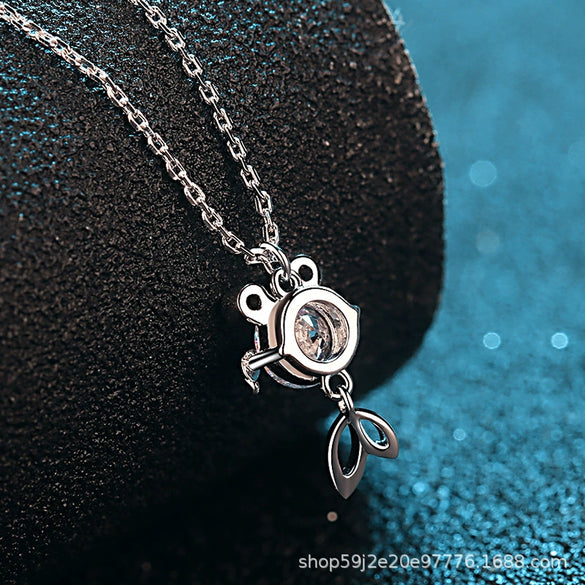 Wholesale Fish Zodiac Animals Sterling Silver 925 Necklace Plated Pt950 Electroplating