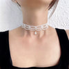 Wholesale Flannel Alloy Jewelry Women Gothic Loli Choker With Animal Zodiac And Flower Geometric Patterns