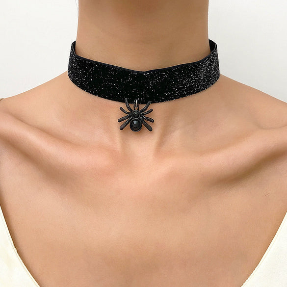 Wholesale Flannel Alloy Jewelry Women Gothic Loli Choker With Animal Zodiac And Flower Geometric Patterns
