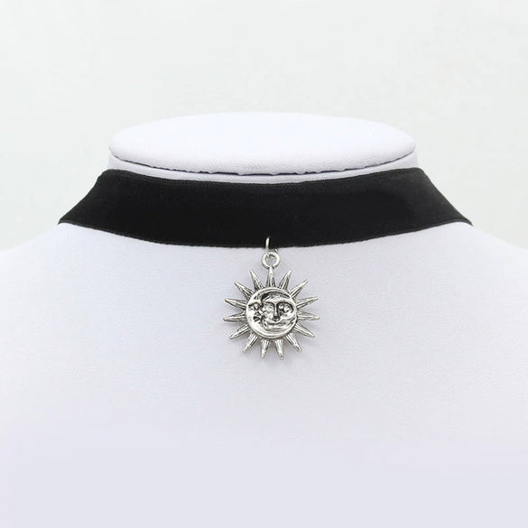 Wholesale Flannel Alloy Jewelry Women Gothic Loli Choker With Animal Zodiac And Flower Geometric Patterns