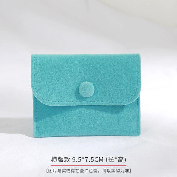 Wholesale Flannel And Velvet Jewelry Storage Bags With Anti Oxidation Buttons And Silk Screen Printing