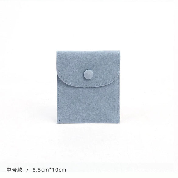 Wholesale Flannel And Velvet Jewelry Storage Bags With Anti Oxidation Buttons And Silk Screen Printing