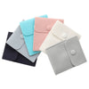 Wholesale Flannel And Velvet Jewelry Storage Bags With Anti Oxidation Buttons And Silk Screen Printing