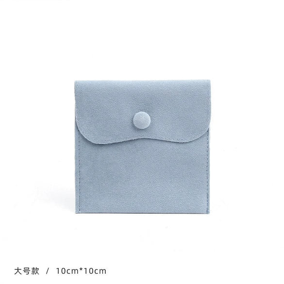 Wholesale Flannel And Velvet Jewelry Storage Bags With Anti Oxidation Buttons And Silk Screen Printing