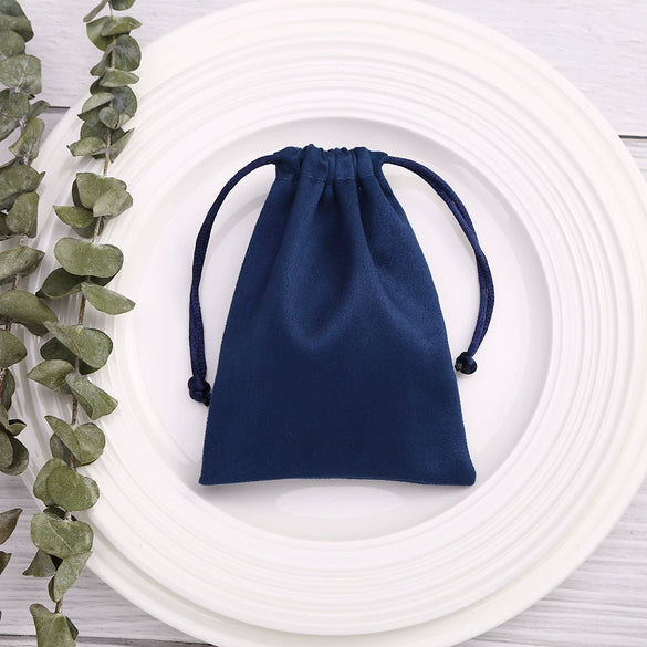Wholesale Flannel Drawstring Jewelry Bunt Bag For Storage