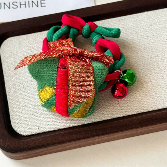 Wholesale Flannel Handmade Christmas Hair Loop Headwear For Women With Elk And Cartoon Elements