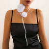 Wholesale Flannel Handmade Flower Choker And Necklace For Women