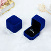 Wholesale Flannel Jewelry Box Ring Box Badge Box Highgrade Flocking Solid Color