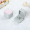Wholesale Flannel Jewelry Box Ring Box Badge Box Highgrade Flocking Solid Color