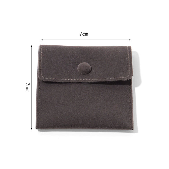 Wholesale Flannel Jewelry Storage Bag With Snap For Rings Necklaces And Earrings