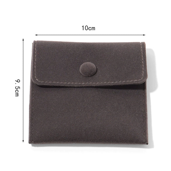 Wholesale Flannel Jewelry Storage Bag With Snap For Rings Necklaces And Earrings