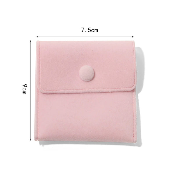 Wholesale Flannel Jewelry Storage Bag With Snap For Rings Necklaces And Earrings