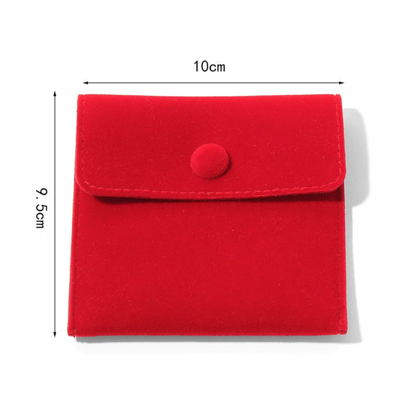 Wholesale Flannel Jewelry Storage Bag With Snap For Rings Necklaces And Earrings