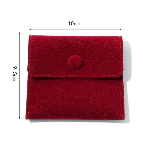 Wholesale Flannel Jewelry Storage Bag With Snap For Rings Necklaces And Earrings