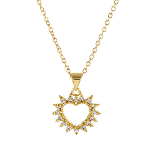 Wholesale Flower Moon Unicorn Sun Pendant Necklace For Women Copper Alloy Glass Glaze Set With Ball Chain And Geometric Design