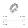 Wholesale Flower Patterned S925 Sterling Silver Inlaid Zircon Women's Retro Ring